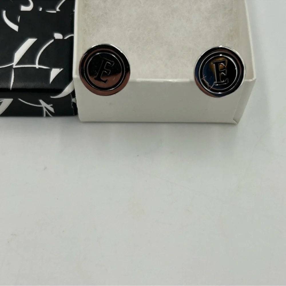 Men’s Saks, Fifth Avenue, E silver cufflinks